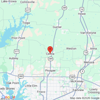 Map to  office in Celina, TX