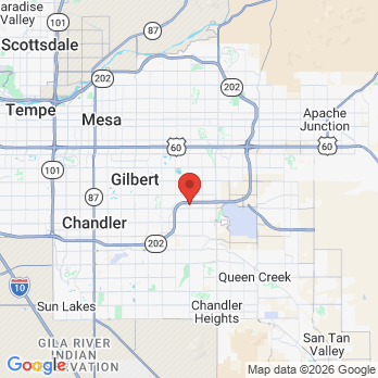 Map to KERR ENDODONTICS office in Gilbert, AZ
