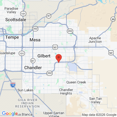 Map to KERR ENDODONTICS office in Gilbert, AZ