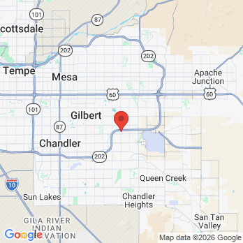 Map to Robison Orthodontics office in Gilbert, AZ