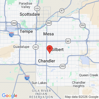 Map to Chandler Dental Excellence office in Chandler, AZ