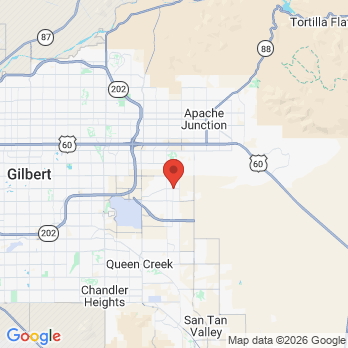 Map to East Mesa Childrens Dentistry office in Mesa, AZ
