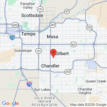 Map to Gateway Family Dentistry office in Chandler, AZ