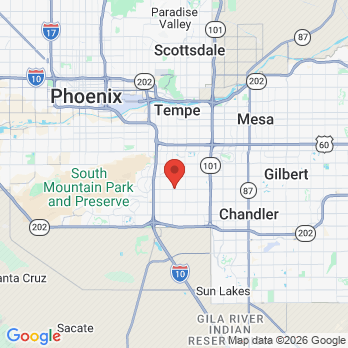 Map to Contemporary Dental Concepts office in Tempe, AZ