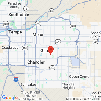 Map to A Plus Family Dental Solutions office in Gilbert, AZ