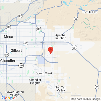 Map to  office in Mesa, AZ