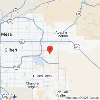 Map to Signal Butte Dentistry office in Mesa, AZ