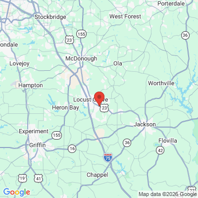 Map to  office in Locust Grove, GA