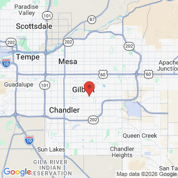 Map to East West Dental, Inc office in Gilbert, AZ