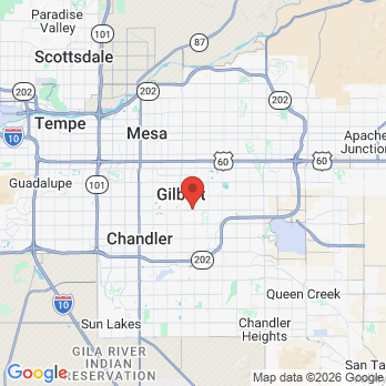 Map to Alpha Dentistry office in Gilbert, AZ