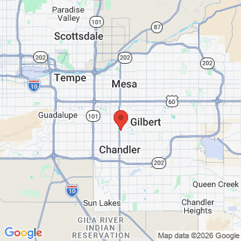 Map to Amy Dental Center office in Chandler, AZ
