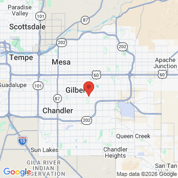 Map to Glovsky Orthodontics office in Gilbert, AZ