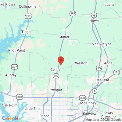 Map to  office in Celina, TX