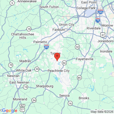 Map to  office in Peachtree City, GA