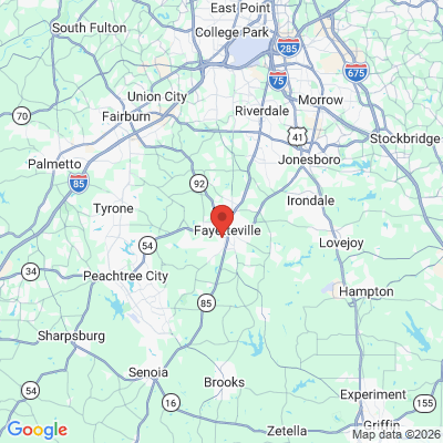 Map to  office in Fayetteville, GA