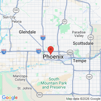Map to mobile office in Phoenix, AZ