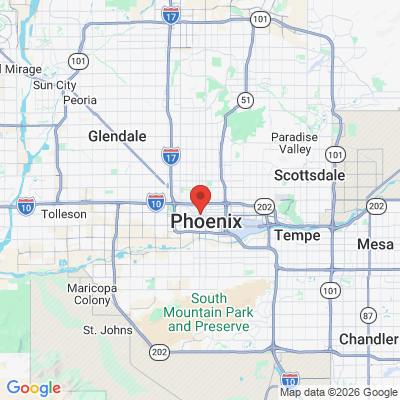 Map to  office in Phoenix, AZ