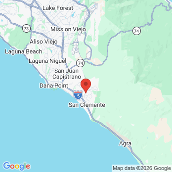 Map to Olsen Orthodontics office in San Clemente, CA