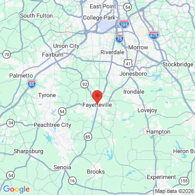 Map to  office in Fayetteville, GA