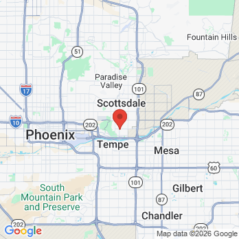 Map to Tempe Dental Center office in Tempe, AZ