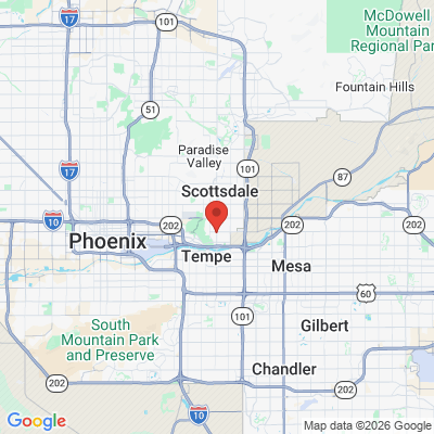 Map to  office in Tempe, AZ