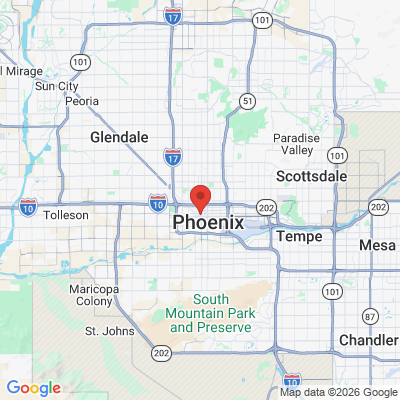 Map to  office in Phoenix, AZ