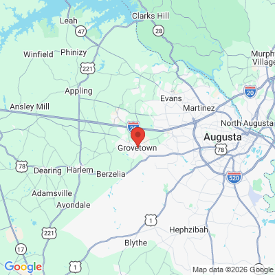 Map to  office in Grovetown, GA
