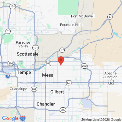 Map to  office in Mesa, AZ