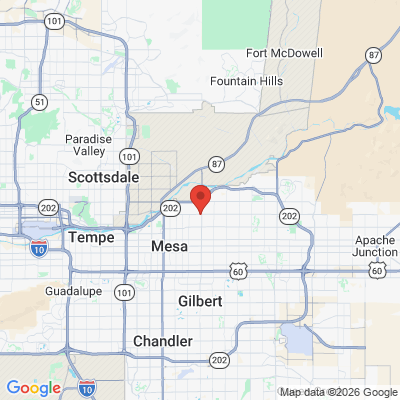 Map to  office in Mesa, AZ