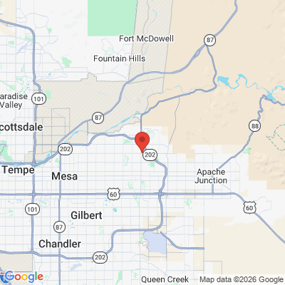 Map to  office in Mesa, AZ