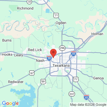 Map to David L Steele DDS office in Texarkana, TX