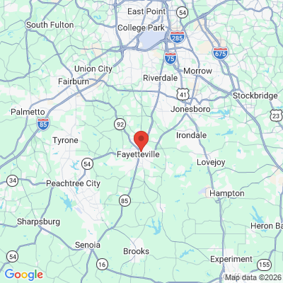 Map to  office in Fayetteville, GA