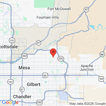Map to Cullimore Family Dentistry office in Mesa, AZ