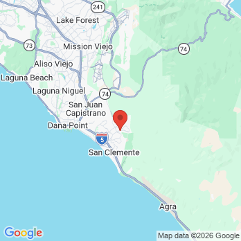 Map to Talega Dental Group office in San Clemente, CA