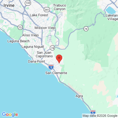 Map to Epic Family Dental office in San Clemente, CA