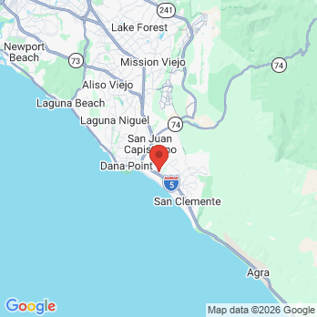 Map to Sheldon Lu, DMD, MS office in San Clemente, CA
