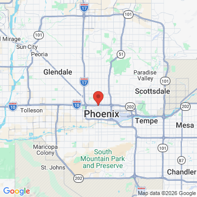 Map to  office in Phoenix, AZ