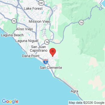 Map to San Clemente Dentist, Dana Ghorab office in San Clemente, CA