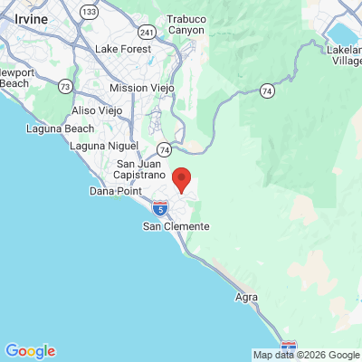Map to San Clemente Dentist, Dana Ghorab office in San Clemente, CA