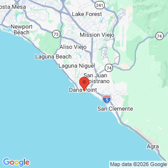 Map to Jeffrey R. Briney, D.D.S. office in Dana Point, CA