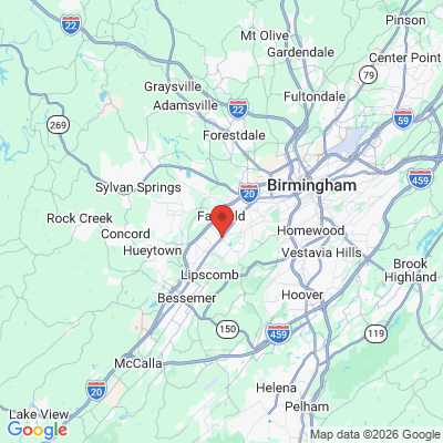 Map to  office in Birmingham, AL