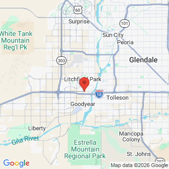 Map to Good Day Dental office in Goodyear, AZ