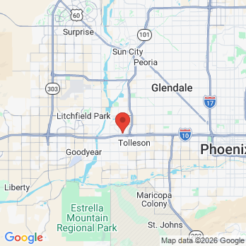 Map to Palm Valley Family Dentistry office in Avondale, AZ