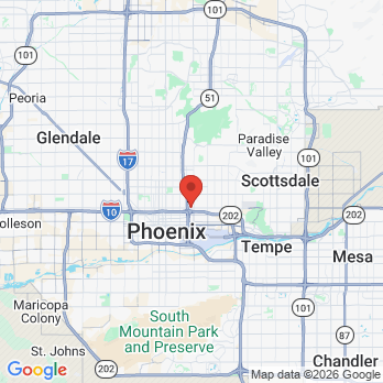 Map to Able Dental office in Phoenix, AZ