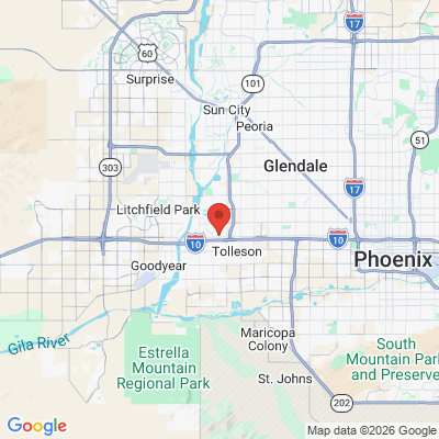 Map to Delux Dental office in Avondale, AZ