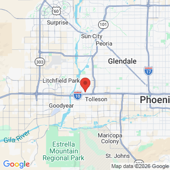 Map to Sun Valley Pediatric Dentistry office in Avondale, AZ