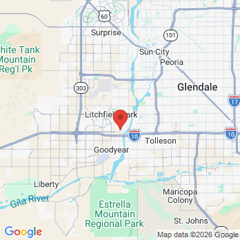 Map to Alameda Crossing Dental Group office in Avondale, AZ