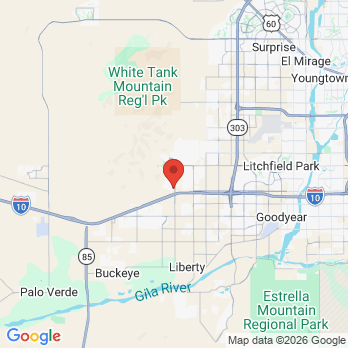 Map to Sandstone Oral Maxillofacial Surgery office in Buckeye, AZ