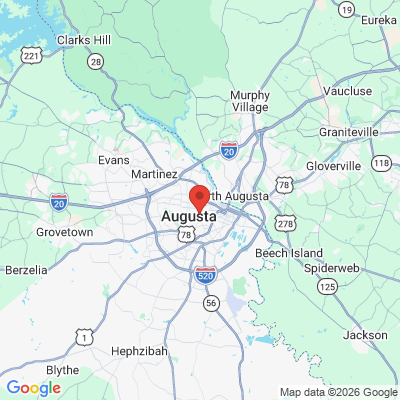 Map to  office in Augusta, GA