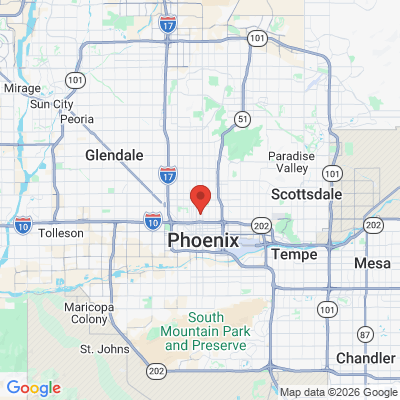 Map to Sonora Dental Group office in Phoenix, AZ